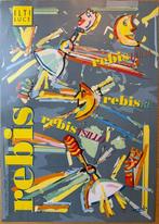 UGO NESPOLO - Poster Pubblicitario REBIS Ilti Luce-Ugo, Antiek en Kunst