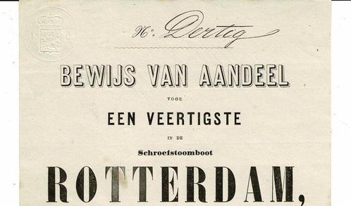 Nederland. 1870 - Schroefstoomboot Rotterdam - Bewijs voor, Postzegels en Munten, Munten | Nederland