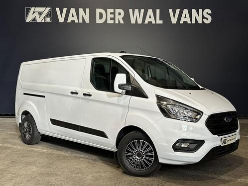 Ford Transit Custom 2.0 TDCI 130 pk L2H1 Euro6 Airco | 2800k, Auto's, Bestelauto's, Dealer onderhouden, Lease, Zwart, Handgeschakeld