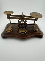 john cooke - Post/brieven weegschaal - Verguld messing, Eik