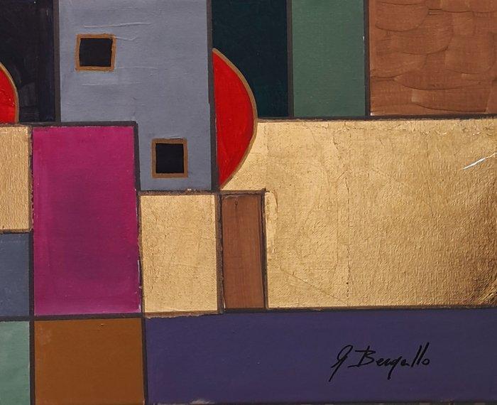 Giorgio Bergallo - LUNE ROSSE, Antiek en Kunst, Kunst | Schilderijen | Modern