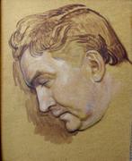 Entourage de Ferdinand Hodler (1853-1918) - Etude dhomme de, Antiek en Kunst, Kunst | Schilderijen | Klassiek