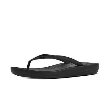 FitFlop TM Slippers Dames Zwart Iqushion Ergonomic