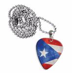 Puerto Rico vlag plectrum ketting, sleutelhanger, oorbellen, Ophalen of Verzenden, Nieuw
