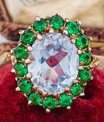 Zonder Minimumprijs - Ring - 9 kt. Geel goud, Zilver, Sieraden, Tassen en Uiterlijk, Ringen, Nieuw