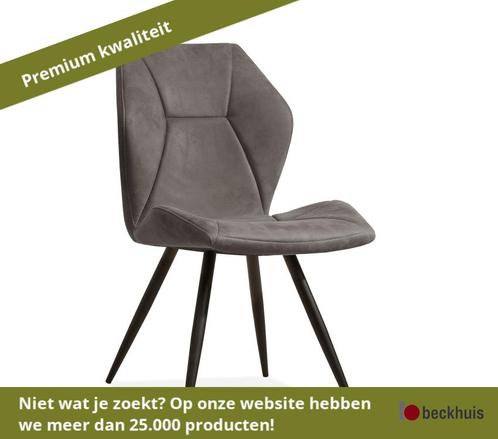 2 stuks Maxfurn Tesla Eetkamerstoel metaal/softyl microvezel, Huis en Inrichting, Stoelen, Nieuw, Overige materialen, Ophalen of Verzenden