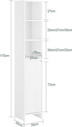 2dekans | SoBuy Kast - BZR158-W - MDF - Max. 21kg. -, Ophalen of Verzenden, Zo goed als nieuw