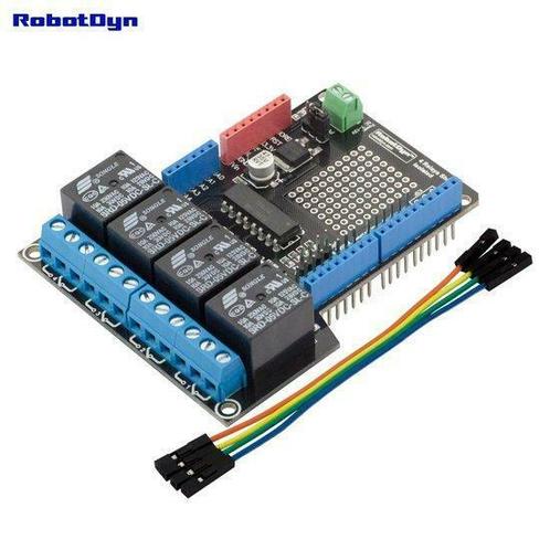 Relay Shield for Arduino Uno, 4 relays  Robotdyn, Hobby en Vrije tijd, Elektronica-componenten, Verzenden