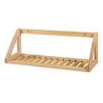 [en.casa] Wandplank set van 2 Gjerdrum 43x15x15 cm bamboe, Verzenden, Nieuw