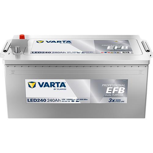 Varta LED240 (Professional EFB) – 12V 240Ah dual-purpose, Watersport en Boten, Navigatiemiddelen en Scheepselektronica, Ophalen of Verzenden