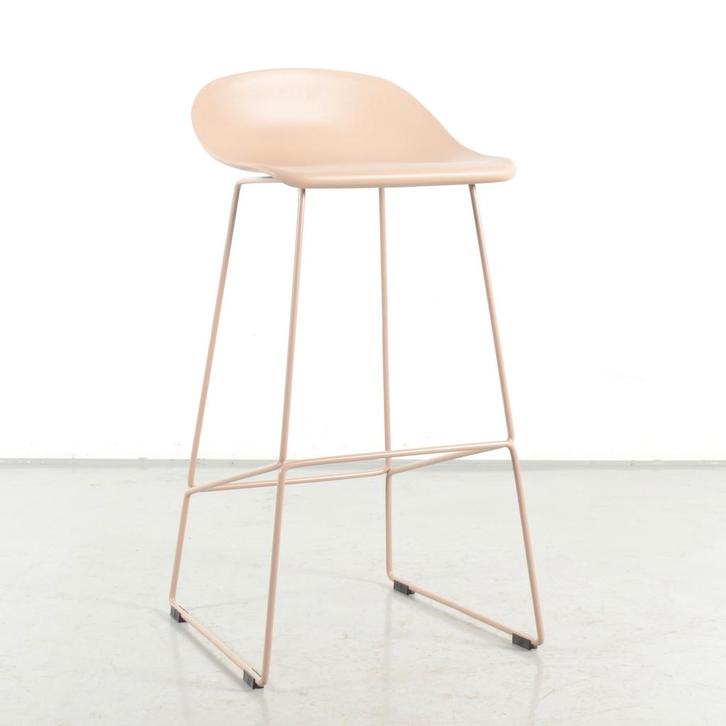 Barkruk Sölvesborg, taupe, buisframe onderstel, Huis en Inrichting, Stoelen, Ophalen of Verzenden