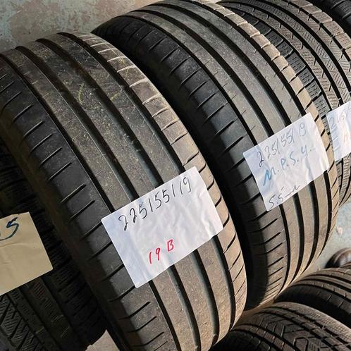2 x Michelin Pilot Sport 4 225-55-19 Zomerbanden 5,5mm, Auto-onderdelen, Banden en Velgen, 19 inch, Zomerbanden, 225 mm, Personenwagen