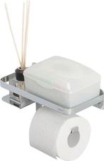 Tiger Caddy - Wc rolhouder met planchet 24 cm - Chroom, Huis en Inrichting, Ophalen of Verzenden, Zo goed als nieuw