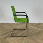 Casala Onyx II vergaderstoel/sledestoel, wit - groen, Huis en Inrichting, Stoelen, Ophalen of Verzenden, Gebruikt, Metaal, Eén