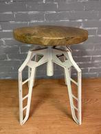 Industrial Stool - Kruk - Hout, Staal