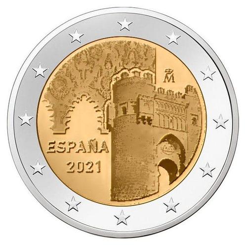 Spanje 2 Euro Toledo 2021, Postzegels en Munten, Munten | Europa | Euromunten, Verzenden