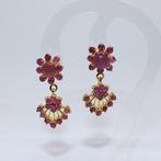 Zonder Minimumprijs - Oorbellen Zilver - 6.12ct. tw. Robijn, Nieuw