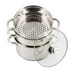 Kinghoff KH-3328 stoompan 4-delig RVS 4.0L  22 cm -, Huis en Inrichting, Ophalen of Verzenden, Nieuw