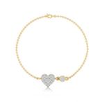 Armband - 18 karaat Geel goud - 0.12ct. tw. Diamant, Nieuw