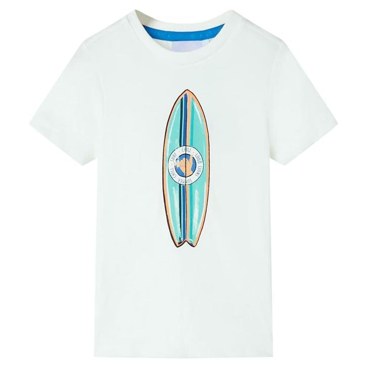 vidaXL Kindershirt met korte mouwen 104 ecru, Kinderen en Baby's, Kinderkleding | Overige, Nieuw, Verzenden