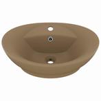 Wastafel 58cm Matcreme - Retourdeal - Kleine Badkamer?, Huis en Inrichting, Badkamer | Badkamermeubels, Nieuw, Minder dan 100 cm