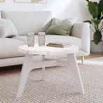 vidaXL Tafelblad rond Ø60x3 cm massief grenenhout wit, Verzenden, Nieuw