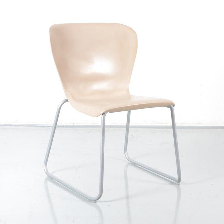 Steelcase Westside vergaderstoel, bruin, buisframe onderstel, Huis en Inrichting, Bureaustoelen, Ophalen of Verzenden