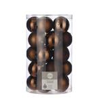 Plastic Kerstballen Set - 25 Stuks - Ø8 cm - Bruin, Diversen, Kerst, Verzenden, Nieuw