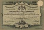 Vereeniging Rotterdamsche Schouwburg,  obligatie uit 1882, Ophalen of Verzenden, Obligatie of Lening, Voor 1920