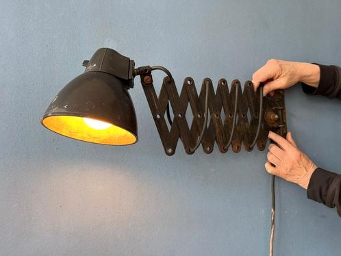 Black Industrial Vintage Scissor Wall Lamp, Huis en Inrichting, Lampen | Wandlampen, Nieuw, Ophalen of Verzenden