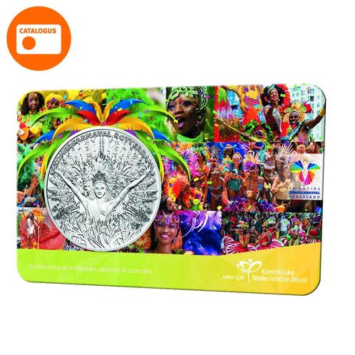 Zomercarnaval Rotterdam penning in coincard, Postzegels en Munten, Munten | Nederland, Verzenden