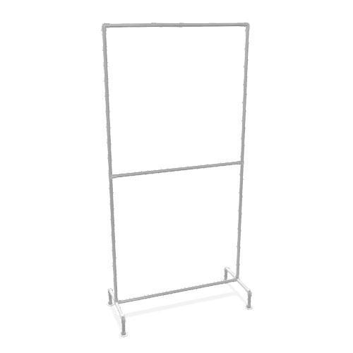 Industrieel Kledingrek Marseille Duo | Staal 26.9 mm | Voet, Kleding | Dames, Kledingrekken, Ophalen of Verzenden