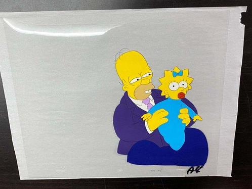 Gracie Films - Originele animatiecel van Homer en Maggie, Cd's en Dvd's, Dvd's | Tekenfilms en Animatie