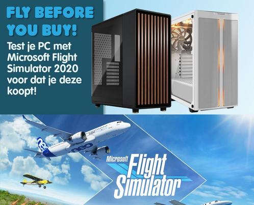 Flight Simulator 2020/2024  PCs testen Fly before you buy, Computers en Software, Desktop Pc's, Refurbished, Ophalen