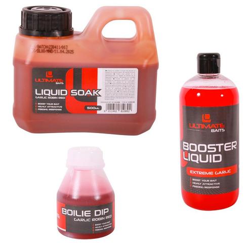 Ultimate Baits Liquid Pack Garlic/Robin Red, Watersport en Boten, Hengelsport | Algemeen, Nieuw, Verzenden