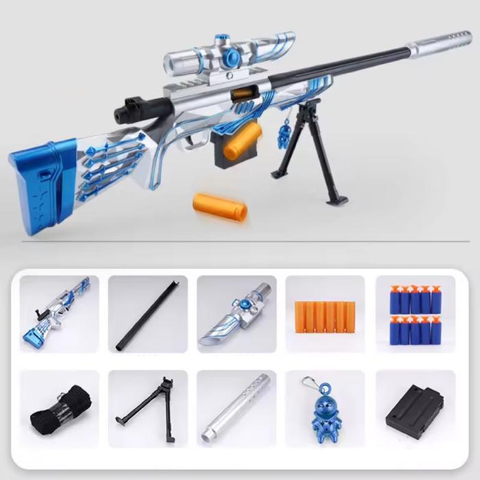 Soft Shell Bullet Sniper - M24 Model Speelgoed Foam Shooter, Kinderen en Baby's, Speelgoed | Overig, Nieuw, Verzenden