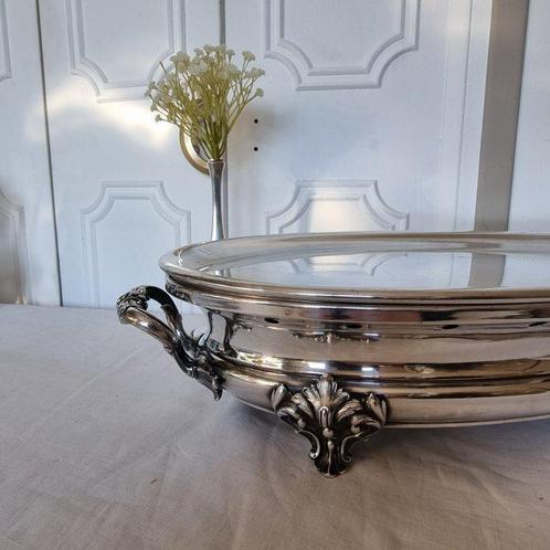 Christofle - Serveerschaal - Verzilverd - Bordenwarmer van m, Antiek en Kunst, Antiek | Meubels | Tafels