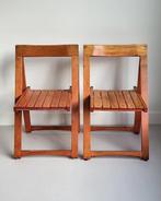 Klapstoel - Beuken - Twee stoelen, Antiek en Kunst