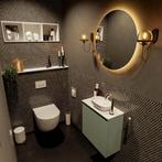 MONDIAZ FOWY toiletmeubel 50cm kleur army. Waskom positie, Ophalen of Verzenden, Nieuw, Bad