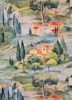 Zeldzame Italiaanse Art Nouveau Toscaanse stof - 300x280cm -
