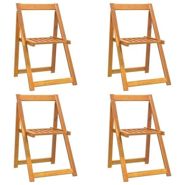 Houten Tuinstoelen 4p | B-keuze Scherpe Prijs, Tuin en Terras, Tuinstoelen, Inklapbaar, Nieuw, Hout, Ophalen of Verzenden