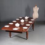Antieke tafel / Victoriaanse mahonie pull out table ca. 1865
