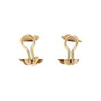 Gouden vintage oorclips met granaat 14 krt, Sieraden, Tassen en Uiterlijk, Oorbellen, Ophalen of Verzenden, Nieuw