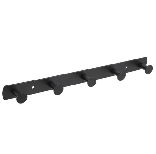 Differnz kapstok 5 haken rvs mat zwart, Huis en Inrichting, Woonaccessoires | Kapstokken, Verzenden