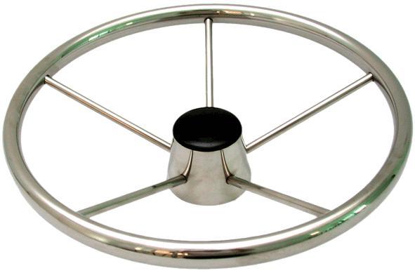 RVS STUURWIEL 5 SPAAKS 34 CM, Watersport en Boten, Bootonderdelen, Nieuw, Zeilboot of Motorboot, Ophalen of Verzenden