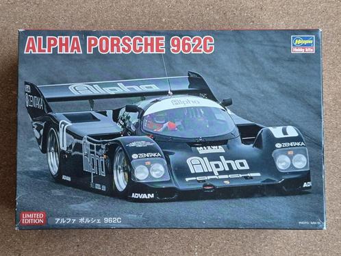 Hasegawa 20493 Alpha Porsche 962C 1:24, Hobby en Vrije tijd, Modelbouw | Auto's en Voertuigen, Verzenden