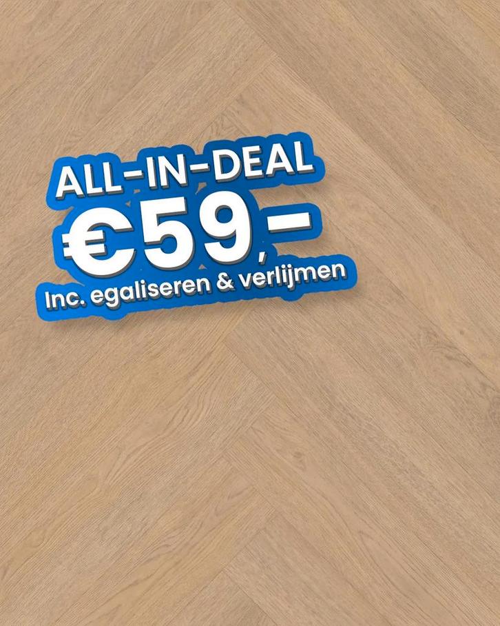 Plak pvc Visgraat licht eiken |  Belakos Terreno Visgraat XL, Huis en Inrichting, Stoffering | Vloerbedekking, Ophalen