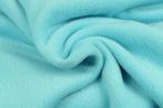 10 meter fleece stof - Aqua blauw - 150cm breed, Blauw, 120 cm of meer, Ophalen of Verzenden, Polyester
