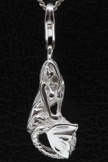 Zilveren Zeemeermin groot hanger en/of bedel, Sieraden, Tassen en Uiterlijk, Bedels, Verzenden