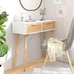 Wandtafel 80cm Grenen Rattan - Retourdeal - 35% Korting!, Ophalen of Verzenden, Nieuw